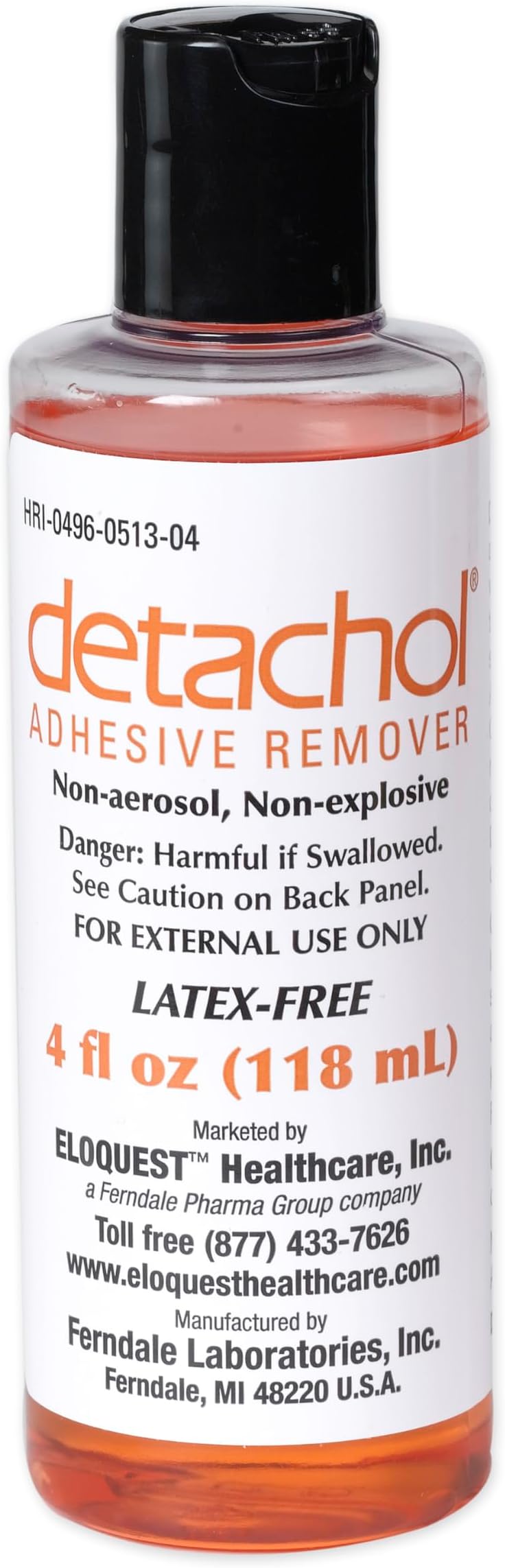 0513-04 Detachol Adhesive Remover with Dispenser Cap