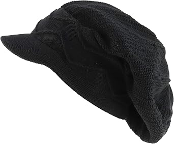 Armycrew 100% Cotton Rasta Slouchy Dreadlock Jamaica Long Knit Beanie Visor