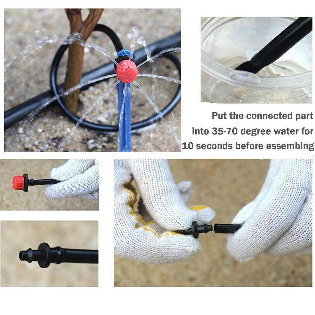 DIY Crafts Style No # 13, Ready to Fit Kit, Plant Water System - 5m Automatic Micro Home Drip Irrigation System Sprinkler Water Irrigation with Adjust (Style No # 13, Ready to Fit Kit) 1