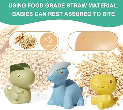 Miniatura 5 de Juguetes de baño, paquete de 9 dinosaurios  Diseño de juguetes de baño sellados, sin agujeros y sin moho  Suave, exprimible y flotante en el agua