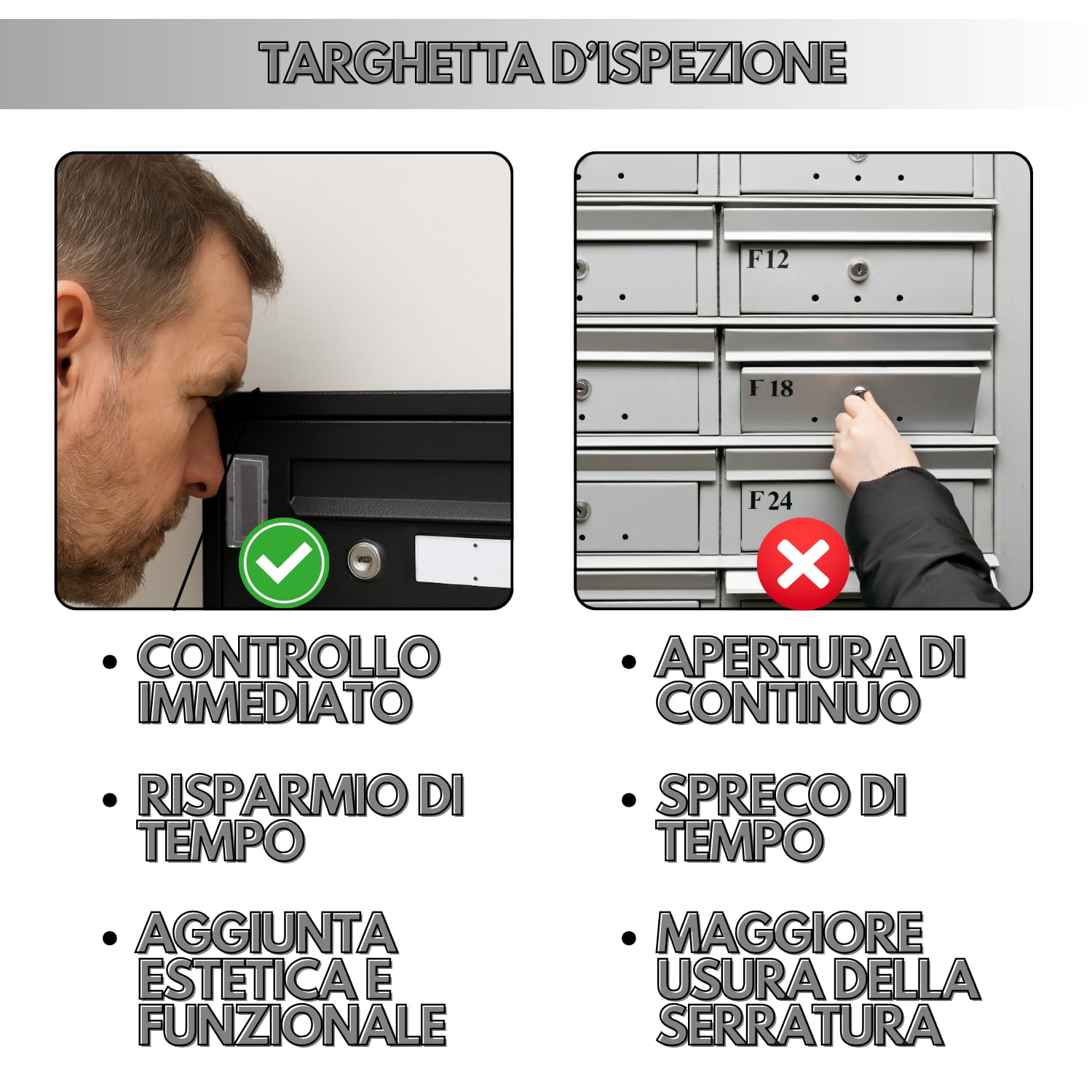 MOHOME Cassetta Postale Esterno Condominiale Antracite Componibile Modulare Orizzontale Ferro Pesante 4 Scompartimenti Dimensioni 30 x 17 x 42 cm Apertura Frontale Interno Doppia Chiave Sicurezza