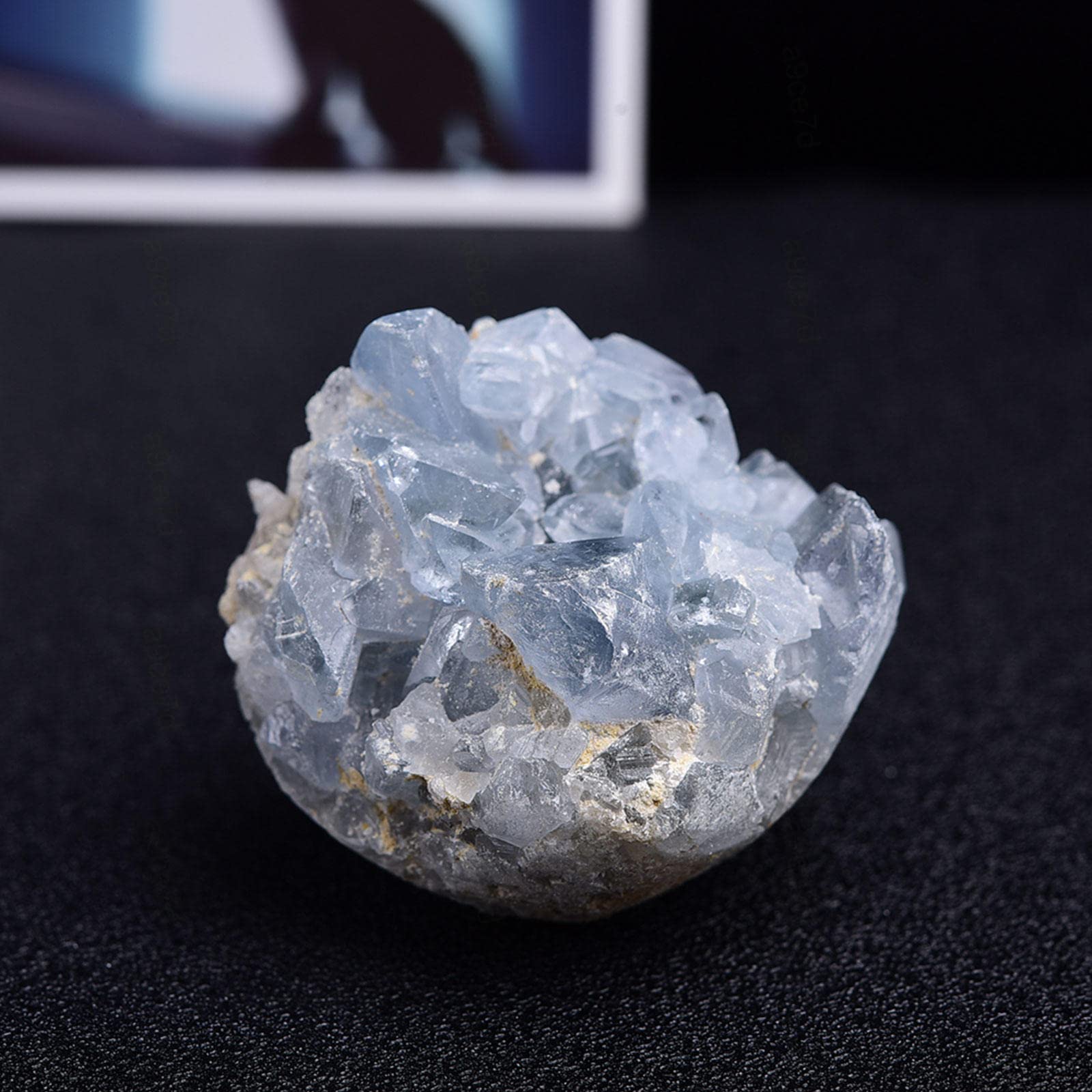 青い水晶のクラスター 天然石 鉱物 パワーストーン クリスタル レア