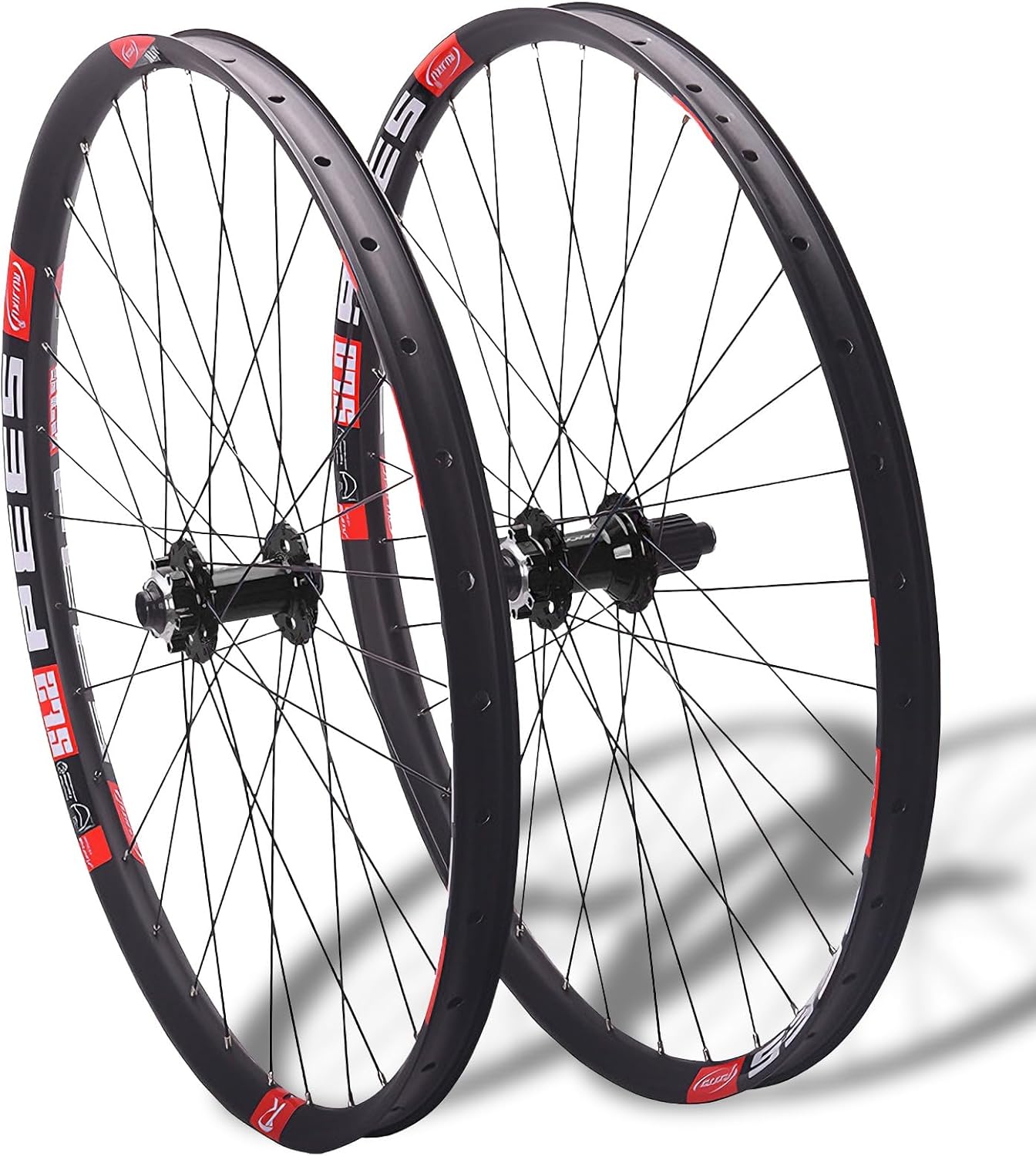 26 27.5 29 Inch Mountain Bike Wheelset Disc Brakes MS-Hub for 12 Speed Aluminum Alloy Double Wall Rims Thru Axle 15x100mm/12x142mm