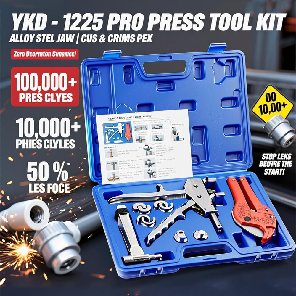 Herramientas manuales de sujeción de tuberías Pex de 12 a 25 mm, kit de herramientas de reparación de instalación de tuberías PEX, alicates de abrazadera deslizante, alicates de enchufe y cortador de