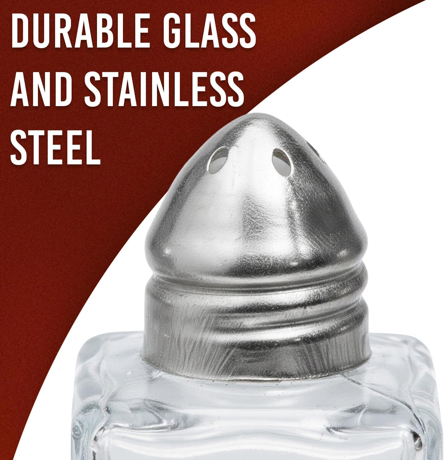 Fun Express 1 3/4" 0.5 oz. Mini Salt & Pepper Glass Shakers - 12 Pieces