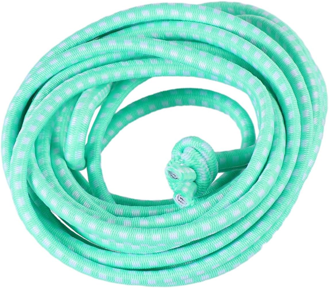 Boy Girl Jump Rope Elastic Band Toy Outdoor Skipping Activity for Students for School Playground Fun Light Green and White