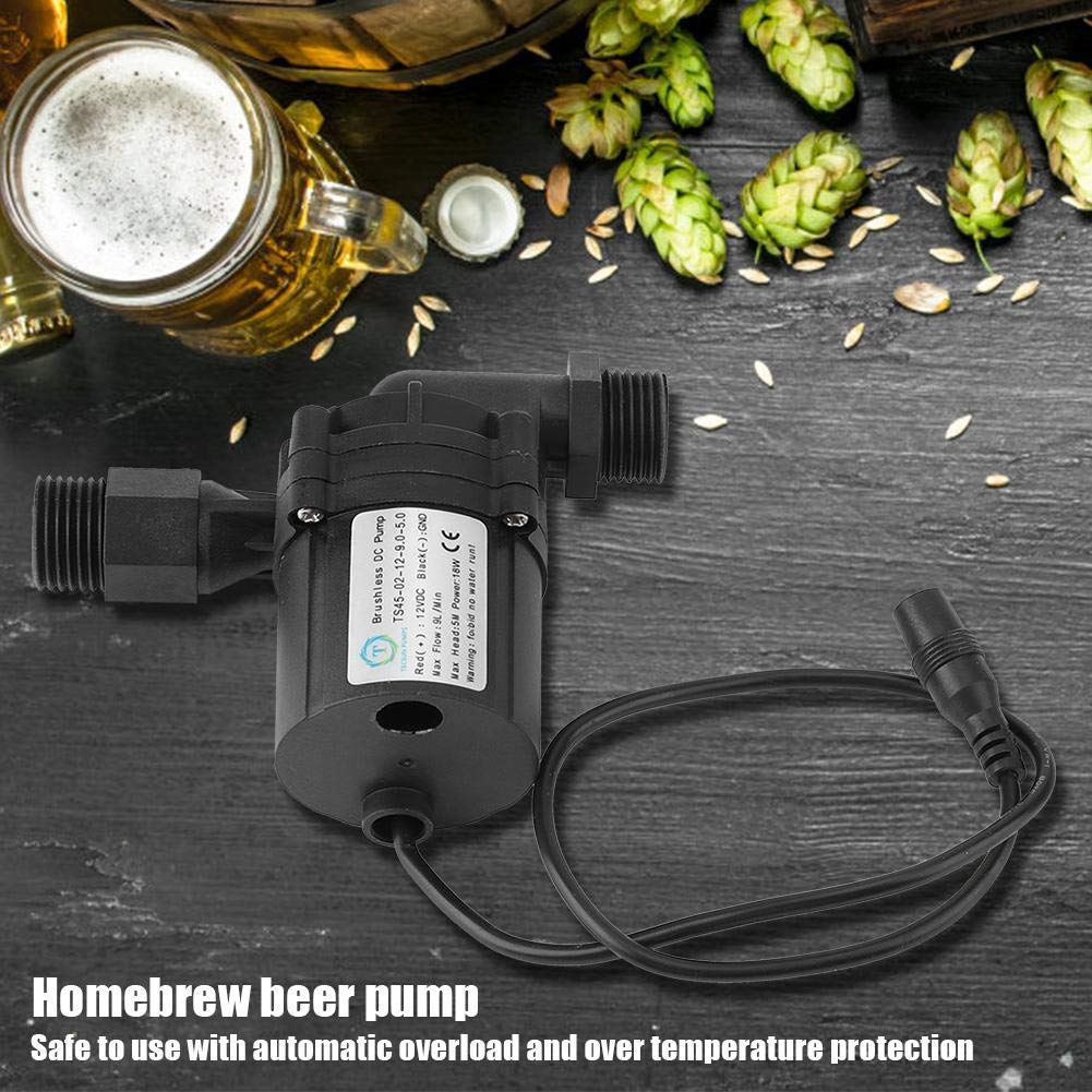 TOPINCN Homebrew Beer trasferimento plastica brushless Fluido Sistema Home Brewing Pompa di circolazione Pompa Acqua Birra Pompe DC 12 V 18 W Without Connector