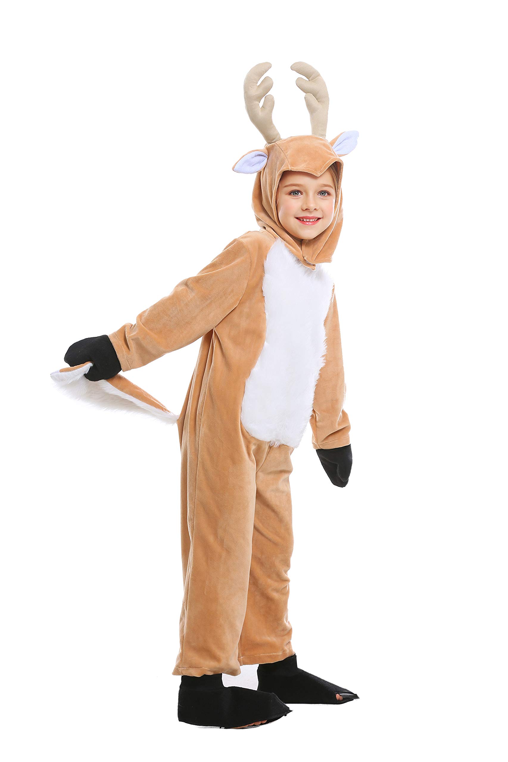 kosgraiy kid animal costume,christmas animal onesie boy and girl,halloween animal onepiece outfit child s 4_ 8 years