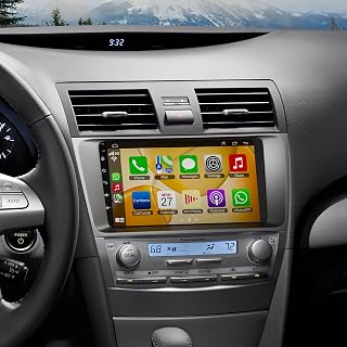 Touch Screen Car Radio Stereo for Toyota Camry 2006-2011 | Wireless Carplay&Android Auto&Mirrolink, FM Radio, GPS Navigation,DSP Setting,Back-up Camera,Blutooth,Split Screen,SWC