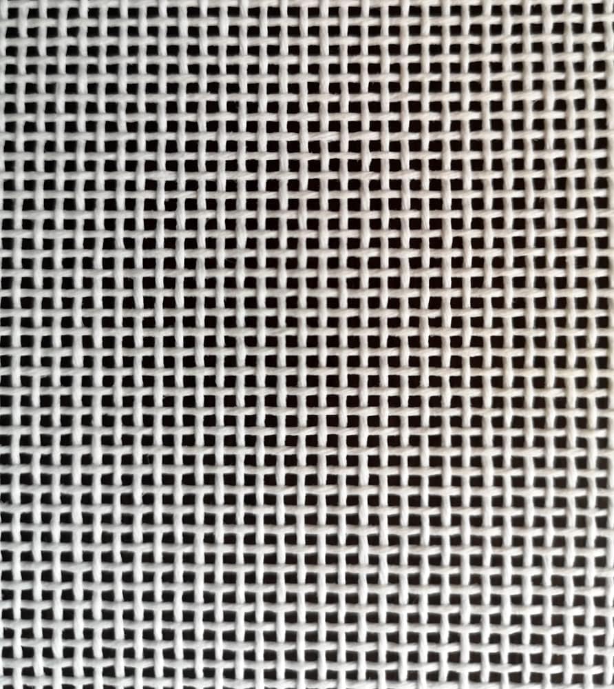 Zweigart Orange Line Blank MonoDeluxe 13-Mesh White Needlepoint Canvas 20" X 18"