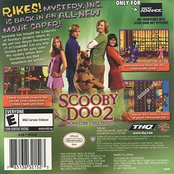 GBA★SCOOBY DOO 海外版 端子清掃済み ポスター付 Amazon.com: Scooby-Doo 2: Monsters Unleashed : Video Games