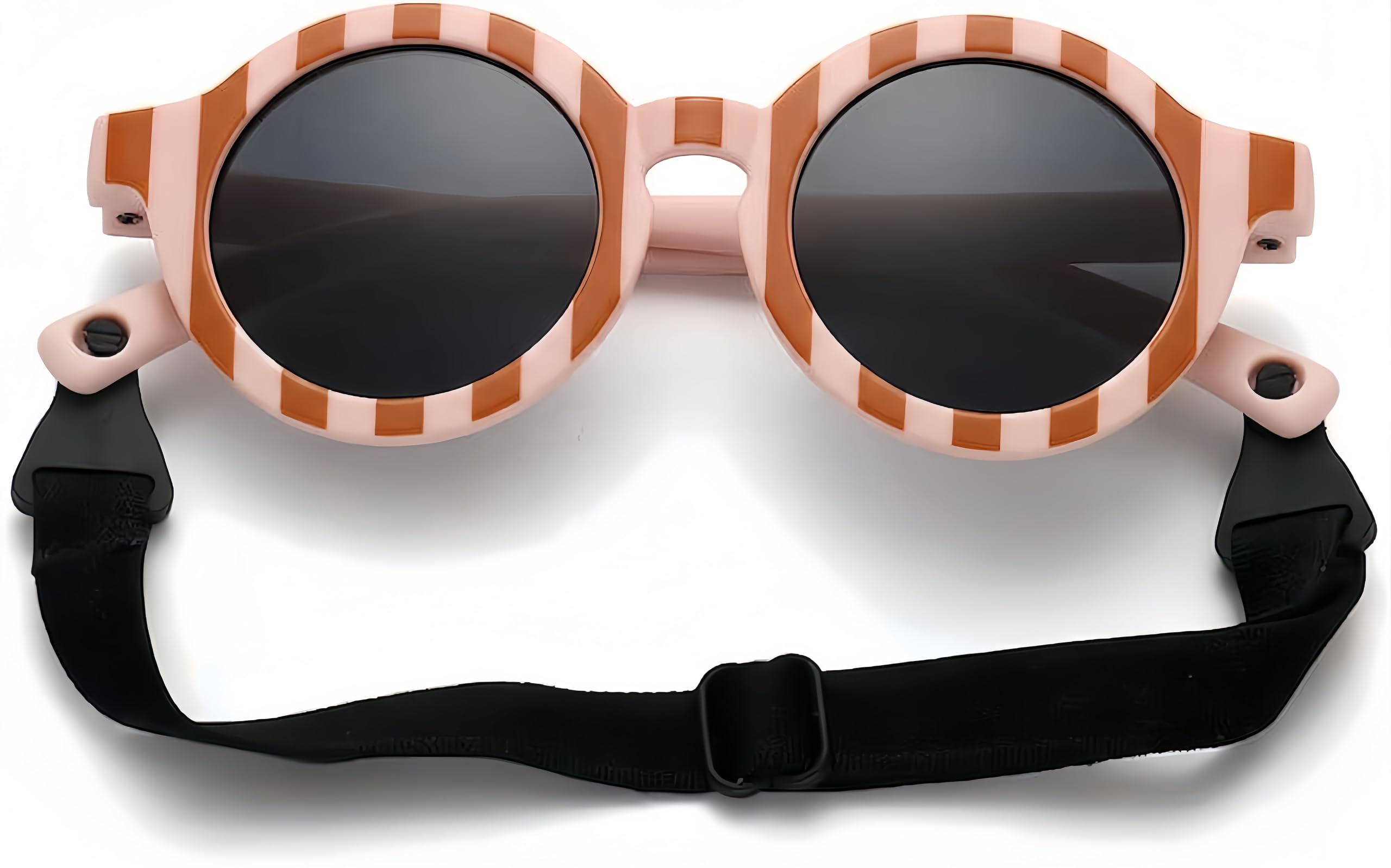 RUISOPE Gafas de Sol Bebe Polarizadas con Correa Ajustable - Protección UV400 Gafas Sol Bebe 0-36 Meses, Recién Nacido y Niños Pequeños, Irrompibles y Seguras