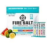 Fire Science Fire Salt Hydration Sticks, Electrolytes & Coconut Water, Hydration Drink Mix with Magnesium, Potassium & Sodium, Zero Sugar, Single Serve On The Go Packs, Variety Pack Flavors, 32 Count