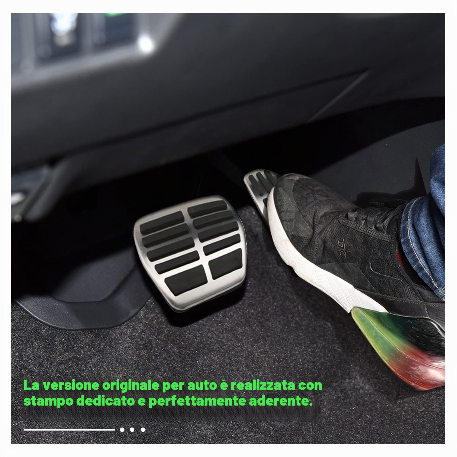 YEE PIN Antiscivolo Nissa-n X-Trail T32 Qashqai J11 J12, protezione pedale in lega di alluminio per prestazioni accelerate del freno, coperture per pedale dell'accelerazione (per automatico)