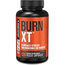 Jacked Factory Burn-XT Clinically Studied Fat Burner &amp; Weight Loss Supplement - Appetite Suppressant &amp; Energy Booster - with Acetyl L-Carnitine, Green Tea Extract and More - 120 Natural Diet Pills