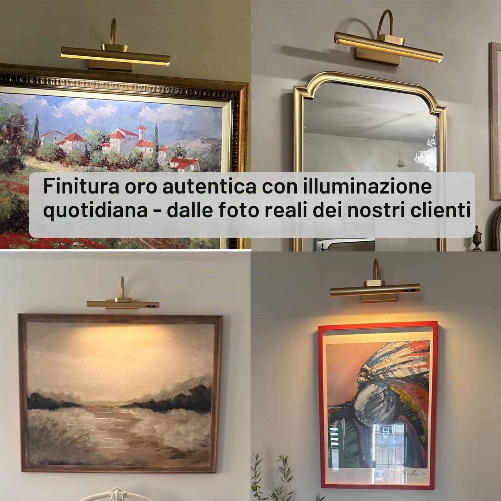 LYTARA Dimmable Wireless Picture Light with Remote Control and Timer, Rechargeable 5000mAh Battery Wall Sconce for Wall Pictures, Gallery Artwork, Paintings, Portraits, Dartboards