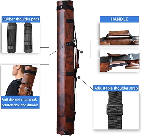Miniatura 3 de Estuche de transporte para palo de billar 2x2