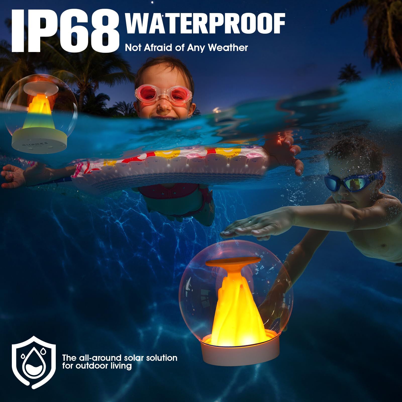 Luci galleggianti per piscina, 2026 a energia solare, luci per piscina che galleggiano, IP68, impermeabili, luci galleggianti a energia solare, accessori per piscine per feste e stagni