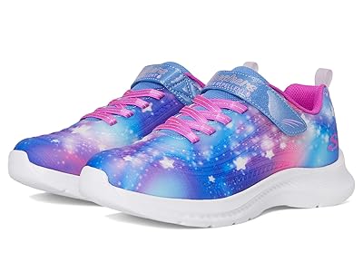 SKECHERS KIDS Jumpsters 2.0 303379L (Little Kid/Big Kid) Girls Shoes Blue/Multi : 3 Little Kid M, Synthetic