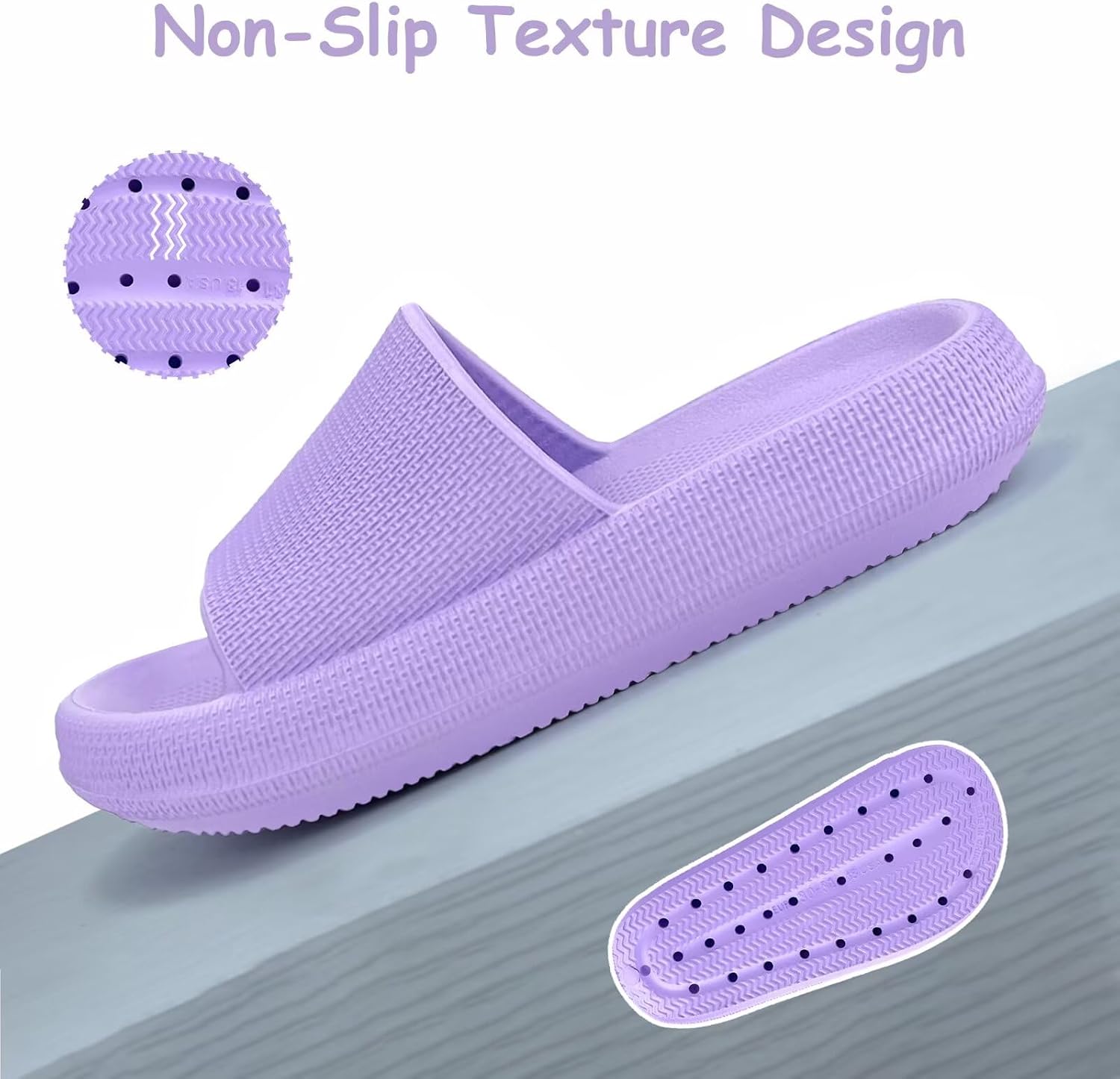 Cubufly Cloud Slides for Kids丨Boys Girls Shower Slippers Slip on Sandals丨Non-Slip Open Toe Pillow Slippers Sandals丨Quick Drying Summer Beach Pool Shoes