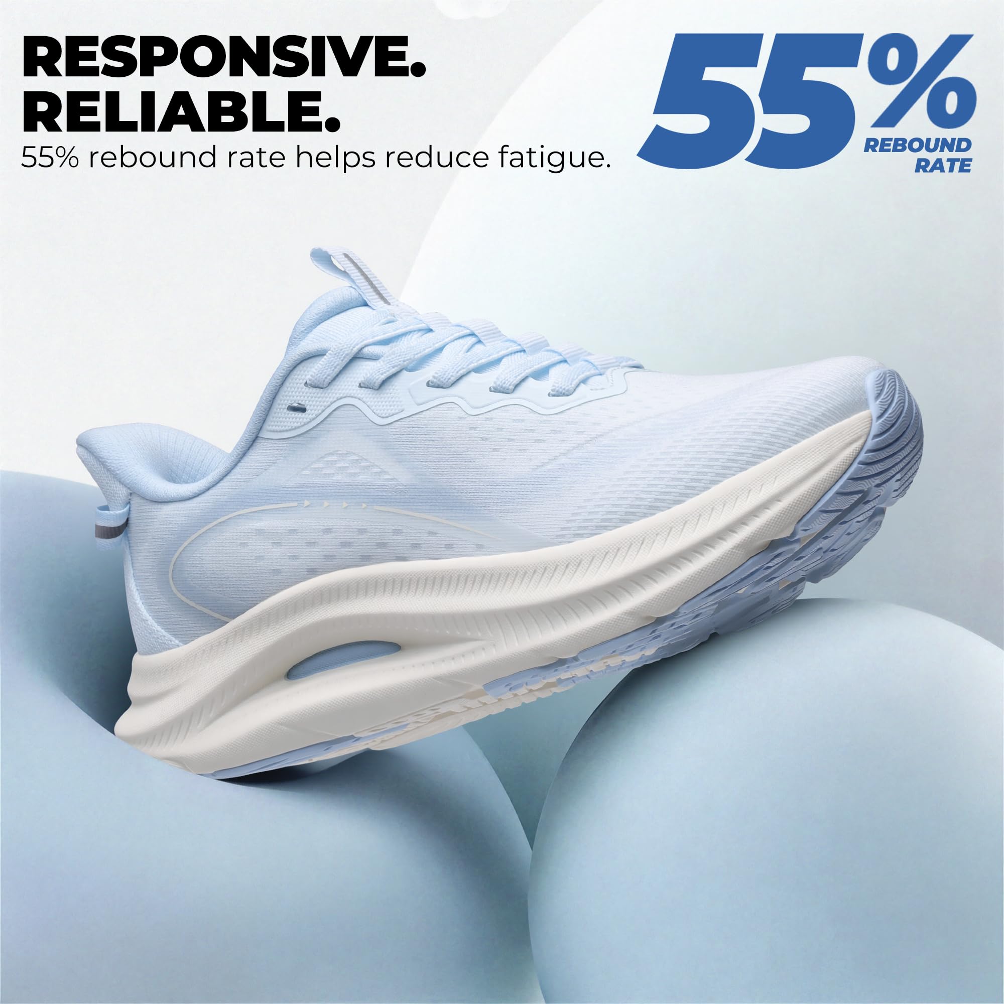 ALLSWIFIT StediCore - Tenis deportivos para mujer, antideslizantes, transpirables, cómodos, para entrenamiento, correr, gimnasio, a la moda, Azul claro, 39 EU