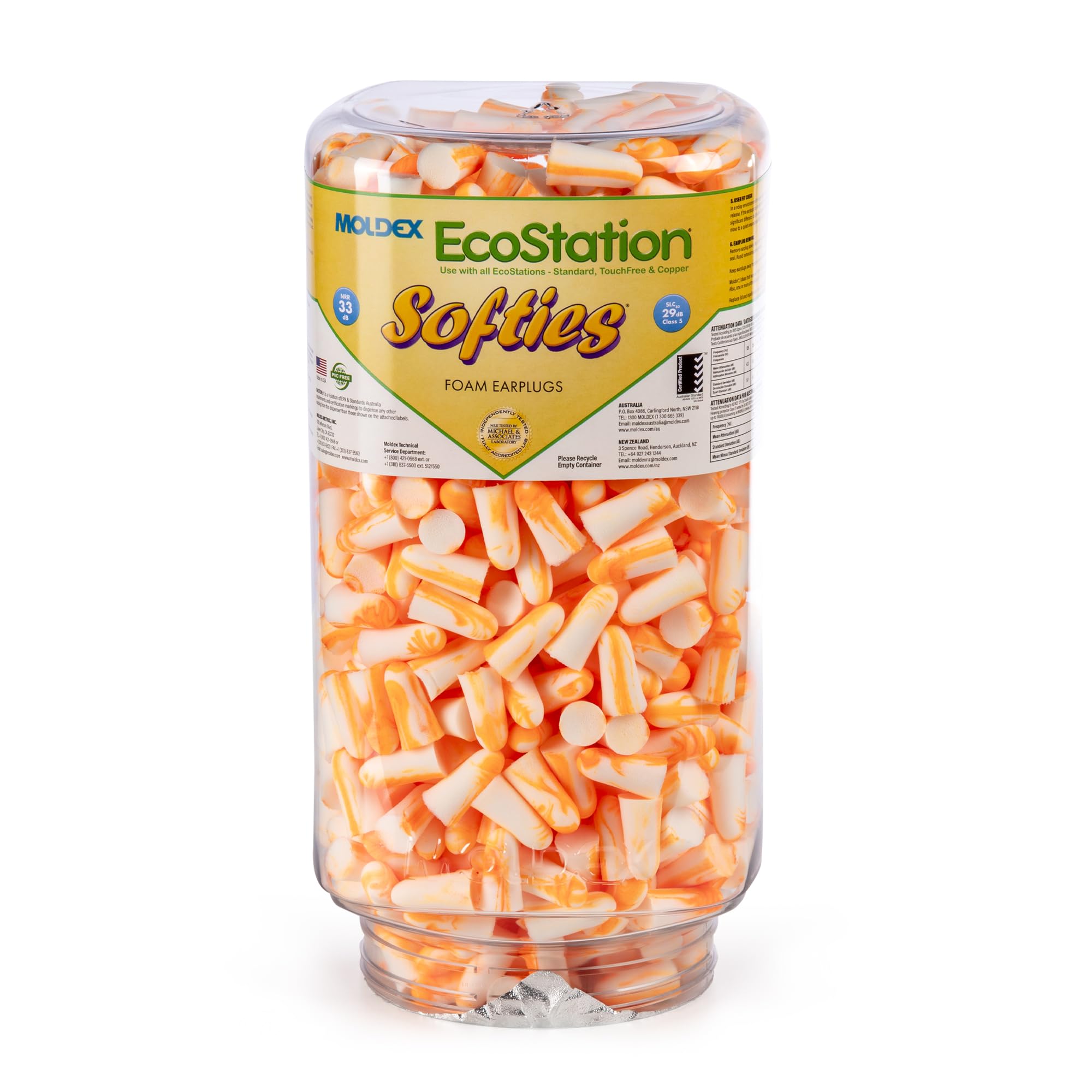 Moldex Softies EcoStation 6702 jednorazowe wkłady do uszu, NRR 33 dB