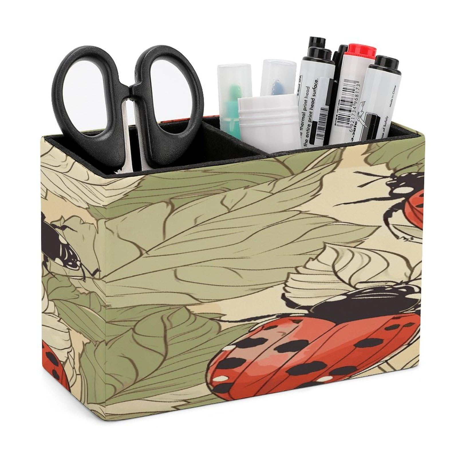 Porte-stylos en cuir pour crayons et pinceaux de maquillage