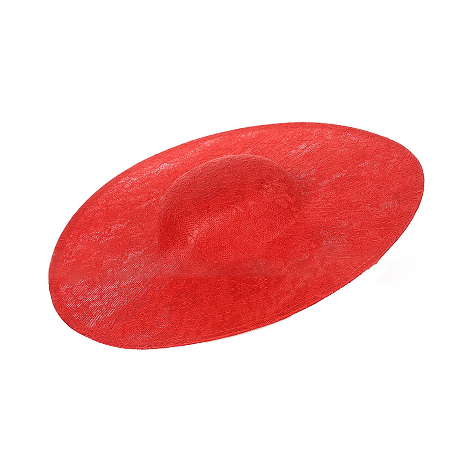 Maxtonser Sinamay Hat Fascinator Hat Base for Women Millinery Handmade Accessories Cocktail Party French Bonnet Hat Round Base
