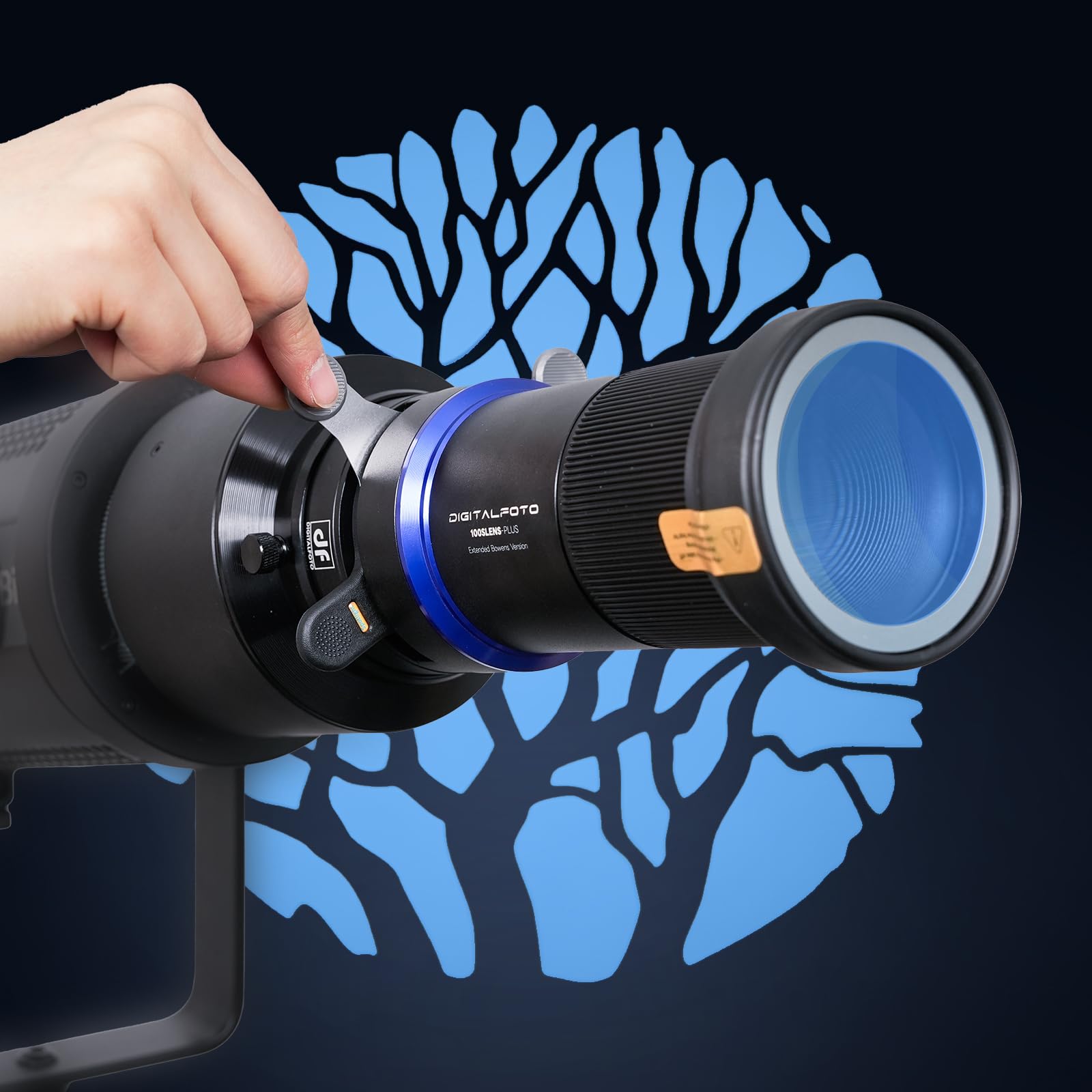 Bowens Mount - Kit de focos ópticos para Amaran150C/300C, Storm 400X, 600X Pro, 100X/D, Godox SL60, Nanlite FS-300C, Neewer LED Monolight, etc