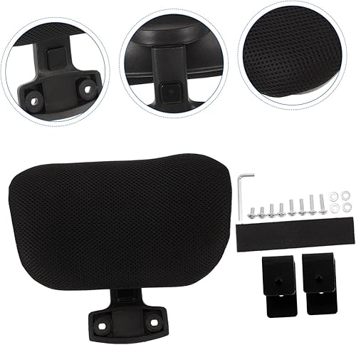 Miniatura 8 de Silla ergonómica para computadora, soporte lumbar, cojín grande y alto, altura ajustable, reposacabezas para oficina