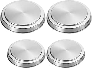 Couvercle Cuisson Steak Cloche à Hamburger Inox 22cm - 2 Pièces - Poignée Anti-brûlure - Pour Fromage Fondu Plancha Avec Couvercle