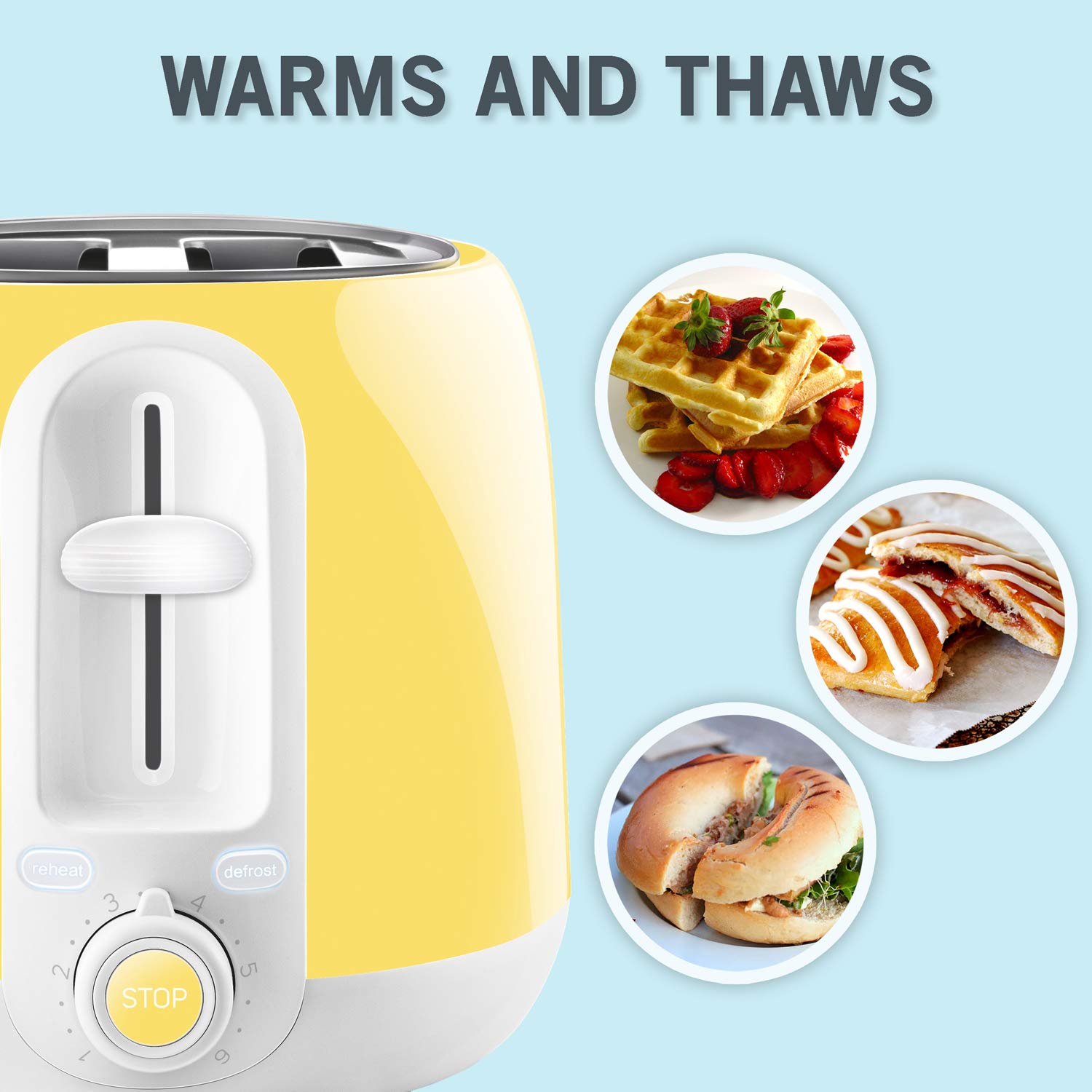 Nostalgia RTOS200AQ New and Improved Retro Wide 2Slice Toaster Perfect