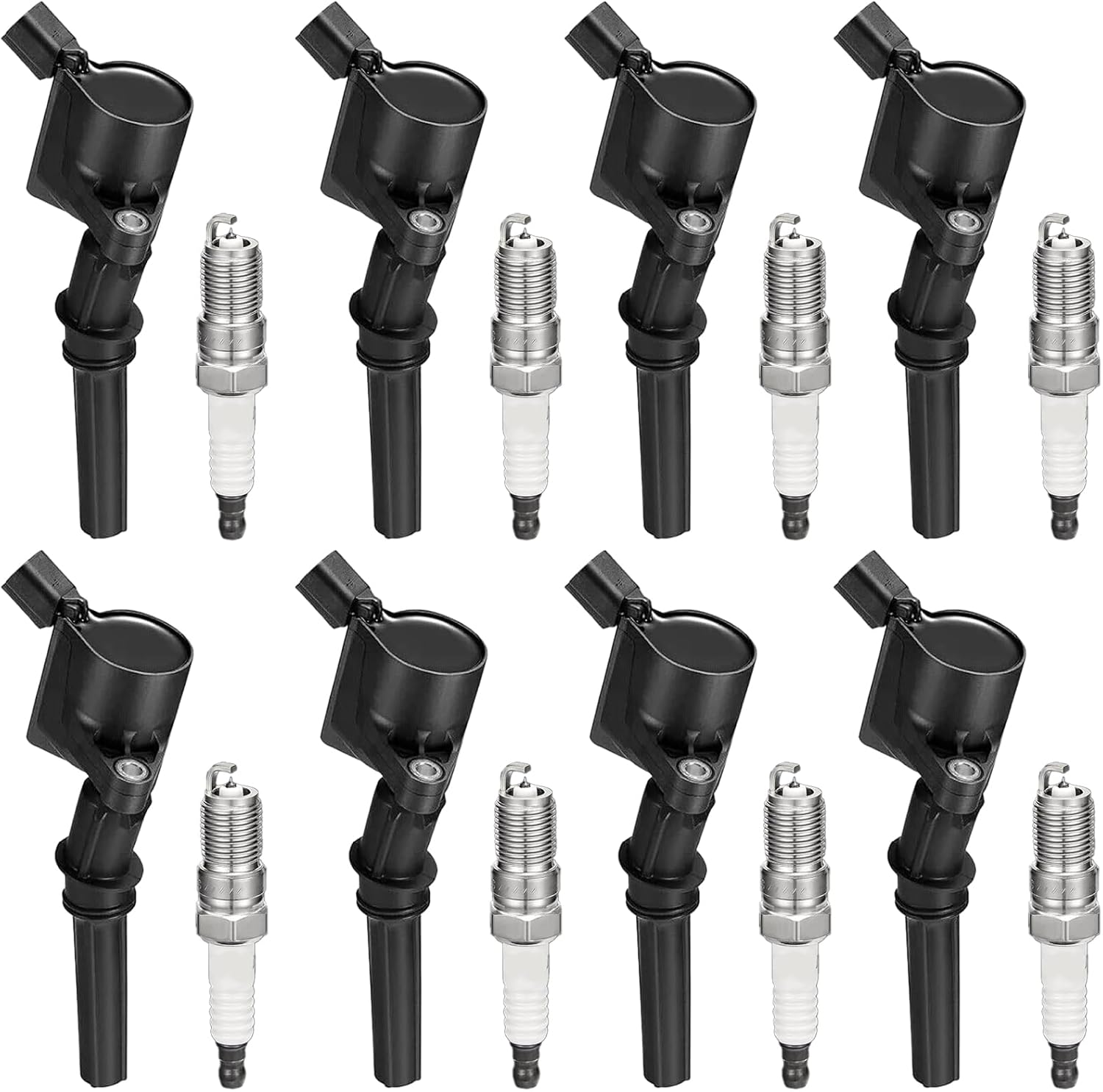 8Pcs DG508 Ignition Coil Pack and SP479 Iridium Spark Plug Compatible with Ford Expedition F150 F250 F350 Explorer Excursion E150 E250 E350 Crown Victoria Mustang Lincoln 4.6L 5.4L