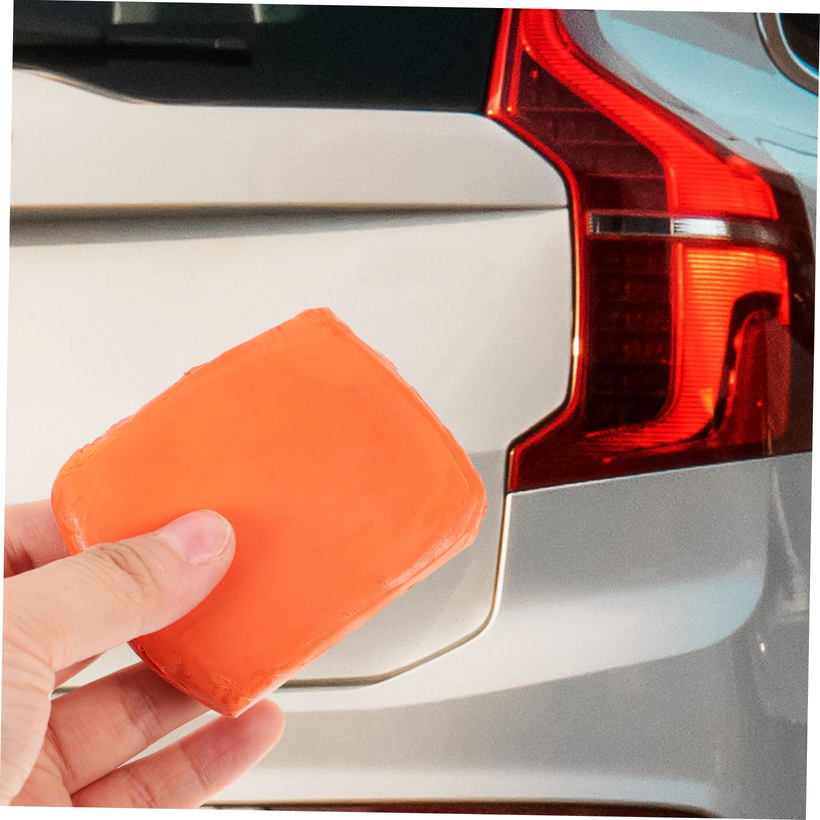 5 Set Dell'autolavaggio Argilla Macchine Plastilina Prodotti per La Pulizia Dell'auto Accessori per La Pulizia Dell'auto Dettagli Auto Gomma da Cancellare Arancia 4 Pezzi*5