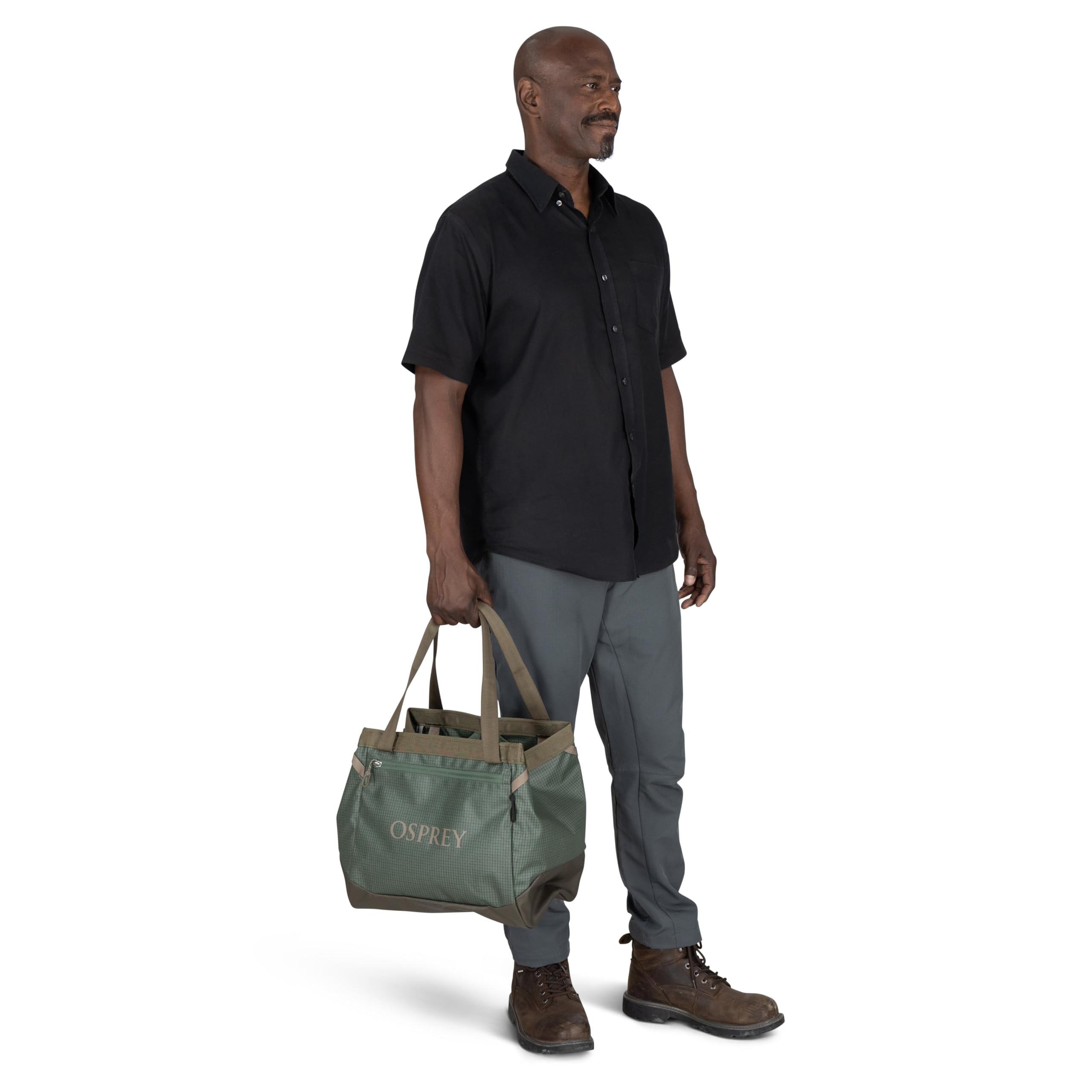 Osprey Unisex Transporter Gear Tote 28 wytrzymała torba do przenoszenia wyposażenia, Niebieski płomień.