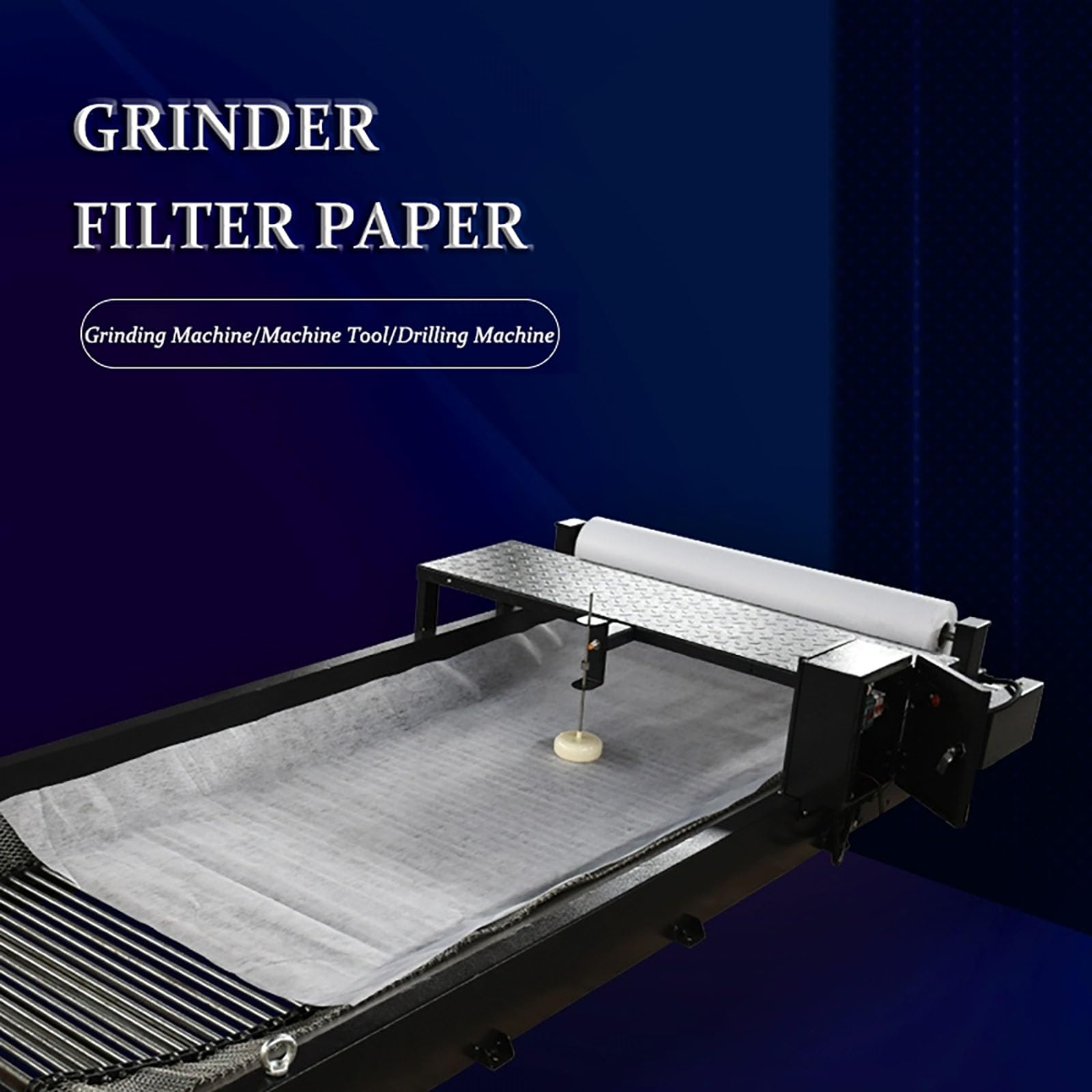 Papier de filtre de rectifieuse Papier filtre pour liquide de coupe papier filtre pour liquide de refroidissement papier filtre pour émulsion adapté à la filtration d'huil(Size:70cmx100m(2.29x328ft))