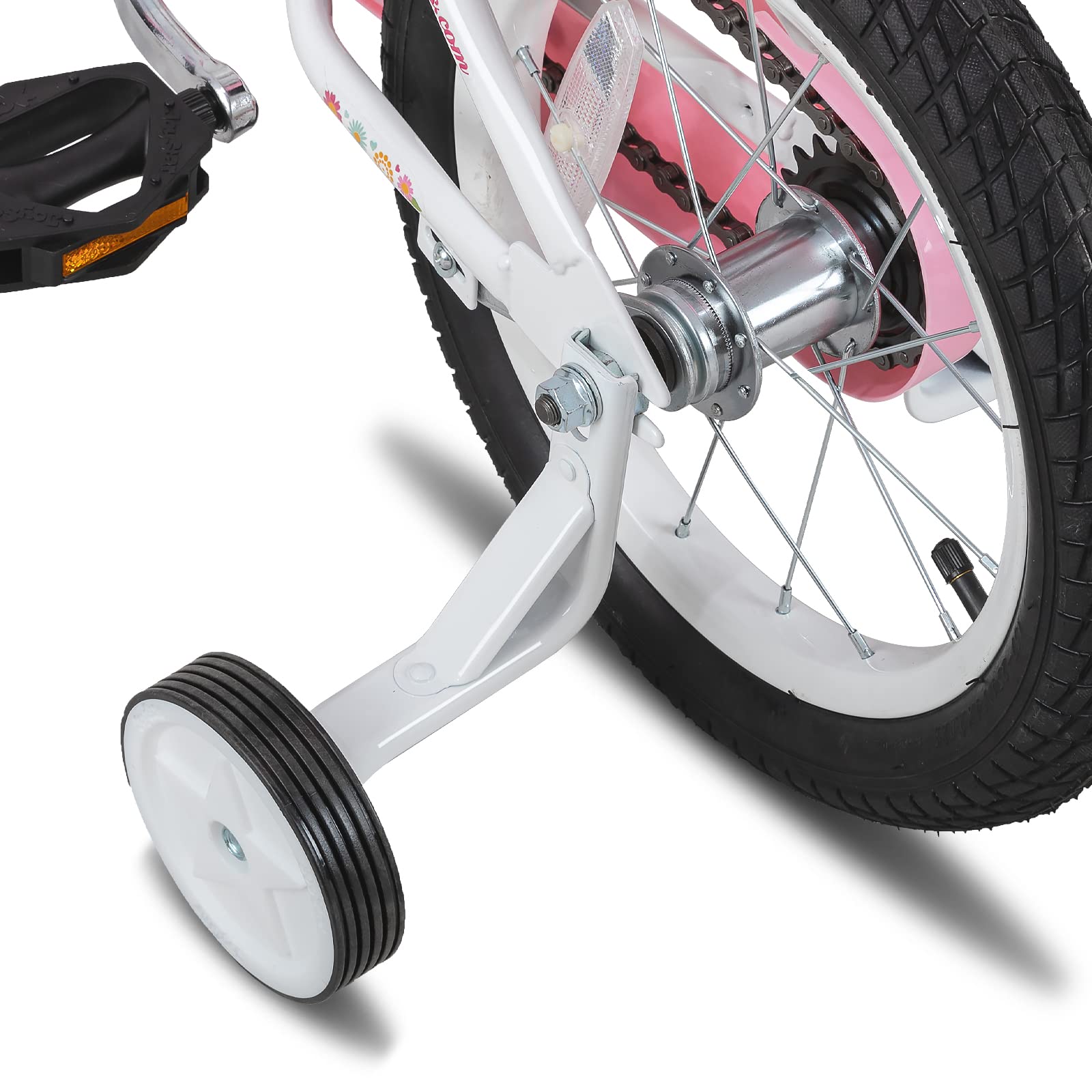 JOYSTAR Little Daisy 12/14/16 Pouces vélo pour Filles 2-7 Ans avec Stabilisateur et Panier