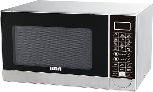 RCA RMW1182 Horno microondas y asador de acero inoxidable, 1.1 pies cúbicos
