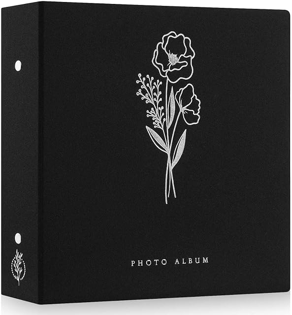 Lanpn Photo Album 6x4 Slip in, Linen 600 Pockets Photo Albums Holds Landscape and Portrait 10x15cm Picture Black