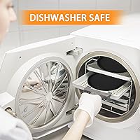 Vista 5 de Estera de silicona 100% impermeable con borde elevado de 1.27 cm libre de BPA para comida de perros, tapetes para alimentación de gatos y perros que