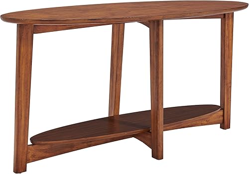 Miniatura 8 de Monterey - Mesa de madera moderna de mediados de siglo de 60 pulgadas de largo, color castaño cálido