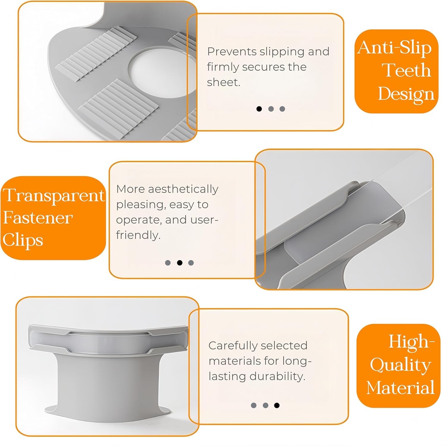 Pipihome Ferma Lenzuola con Strisce di Blocco, Ferma Lenzuola x Angoli, per Materasso per Tutte Le Dimensioni, Biancheria da Letto (4pcs)