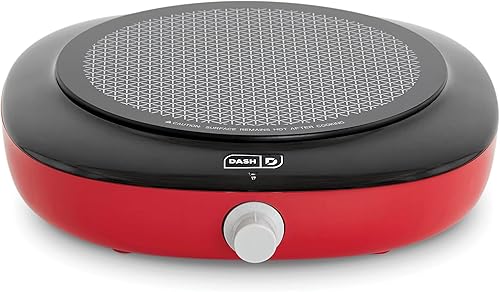 DASH Placa de cocina eléctrica para uso diario con calefacción infrarroja, 5 ajustes de temperatura con almacenamiento de cable, perfecta para DASH Placa de cocina eléctrica para uso diario con calefacción infrarroja, 5 ajustes de temperatura con almacenamiento de cable, perfecta para