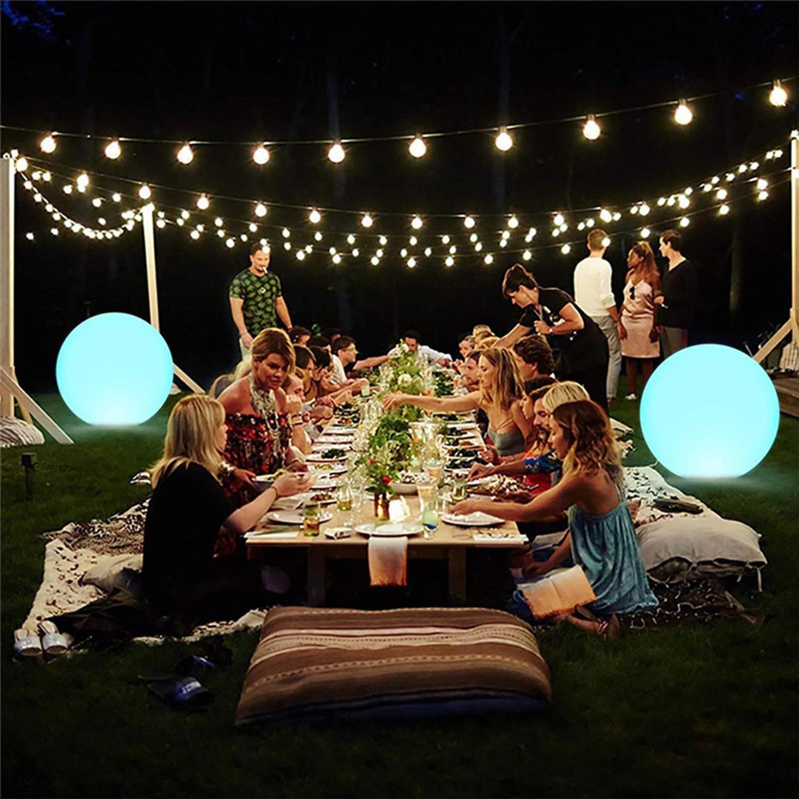 Palloni da spiaggia LED gonfiabili | 4 pz Pallone da spiaggia illuminato | Giocattolo con palline luminose piscina a 16 colori | 4 modalità luce regolabili Giocattoli spiaggia per beachball