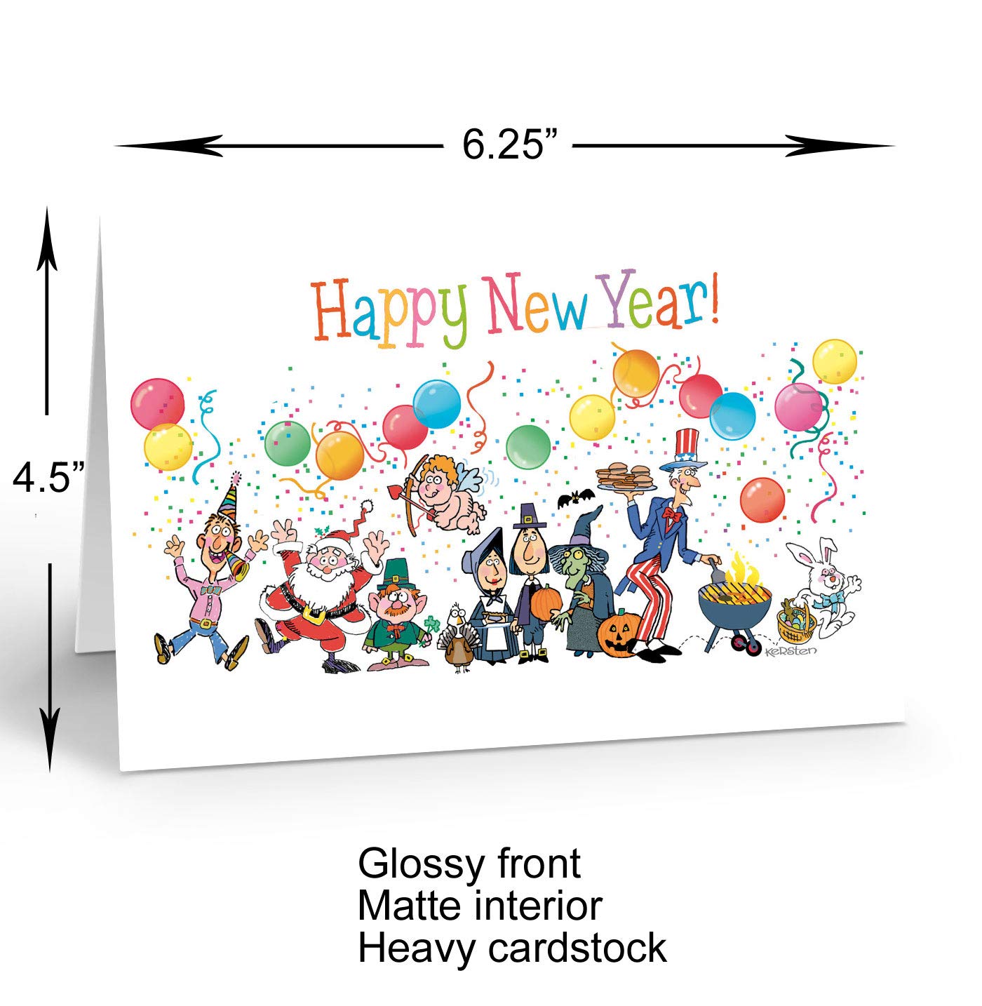 NEW YEAR ⑳ Amazon.com: Stonehouse Collection Happy New Year Cards - 12 Funny