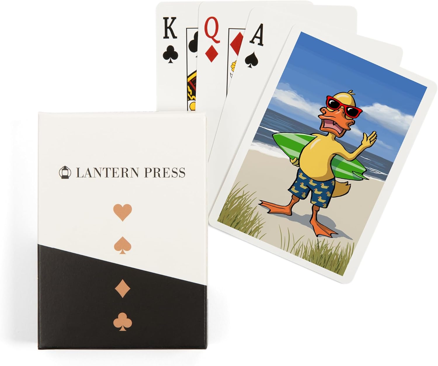 Lantern Press Duck on Beach, 52 Playing Cards for Adults, Poker Size Card Deck