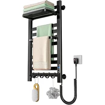 K nighaus Bathroom Radiator 180 W - Towel Rail - Black