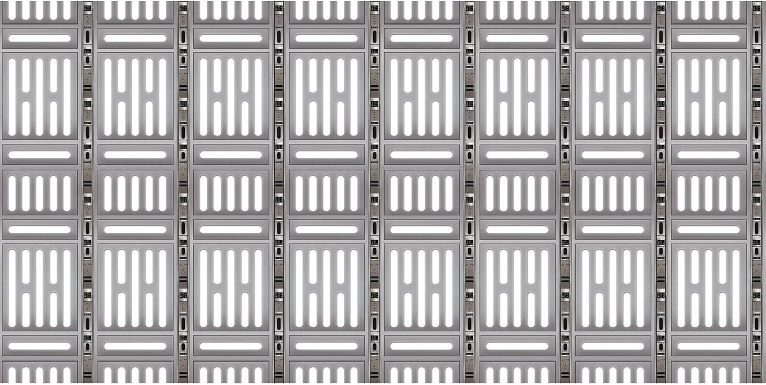 Beistle Space Station Backdrop, Sci Fi Wall Decor, Outer Space, Alien, & Astronaut Party Decoration, Large Hanging Photo Background for Events, 4' x 30'