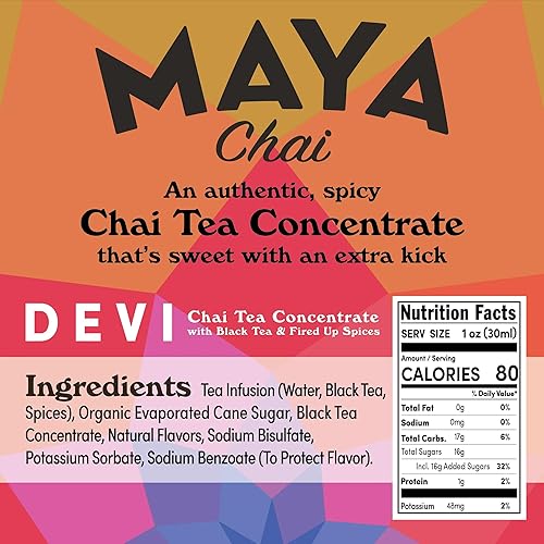 Miniatura 2 de Maya Chai Concentrado de té, Devi, Extra Spice, Heritage Recipe, 6 onzas líquidas