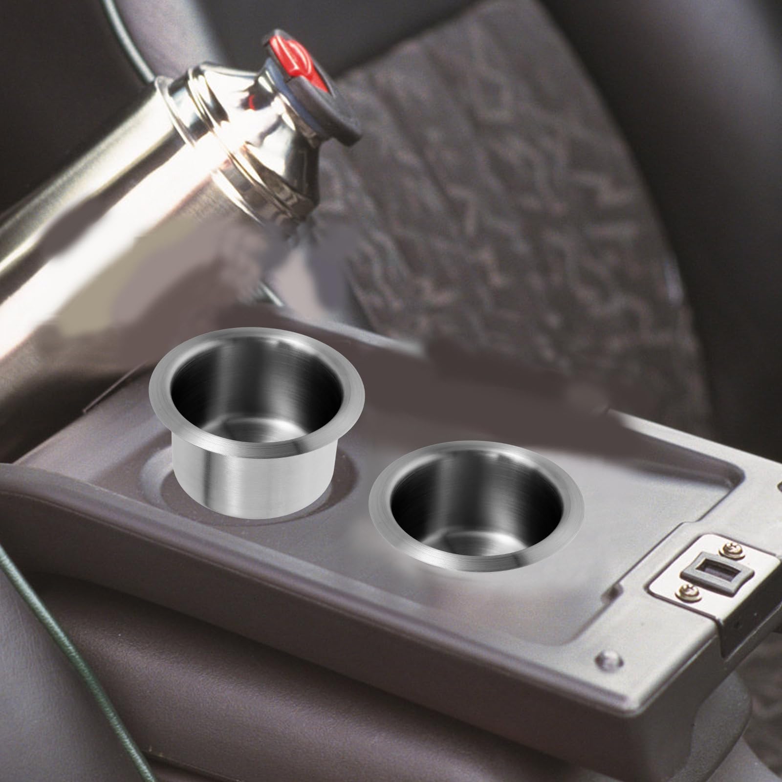 Porte-gobelet 8,5x5,5cm en Acier Inoxydable 10 Pièces Voiture